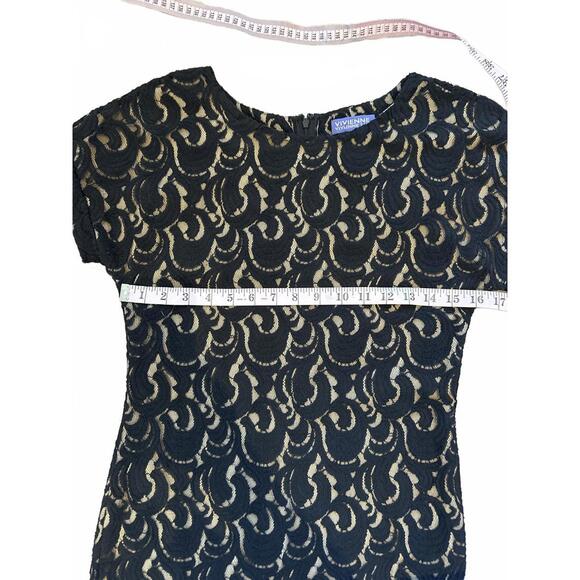 Vintage Vivienne Tam Women's Black Lace Dress XS - Picture 7 of 10